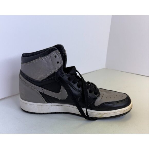 Nike Air Jordan 1 Retro High OG GS Shadow 2018 Size 6.5 Y Grey Black 575441-013 - Picture 8 of 15